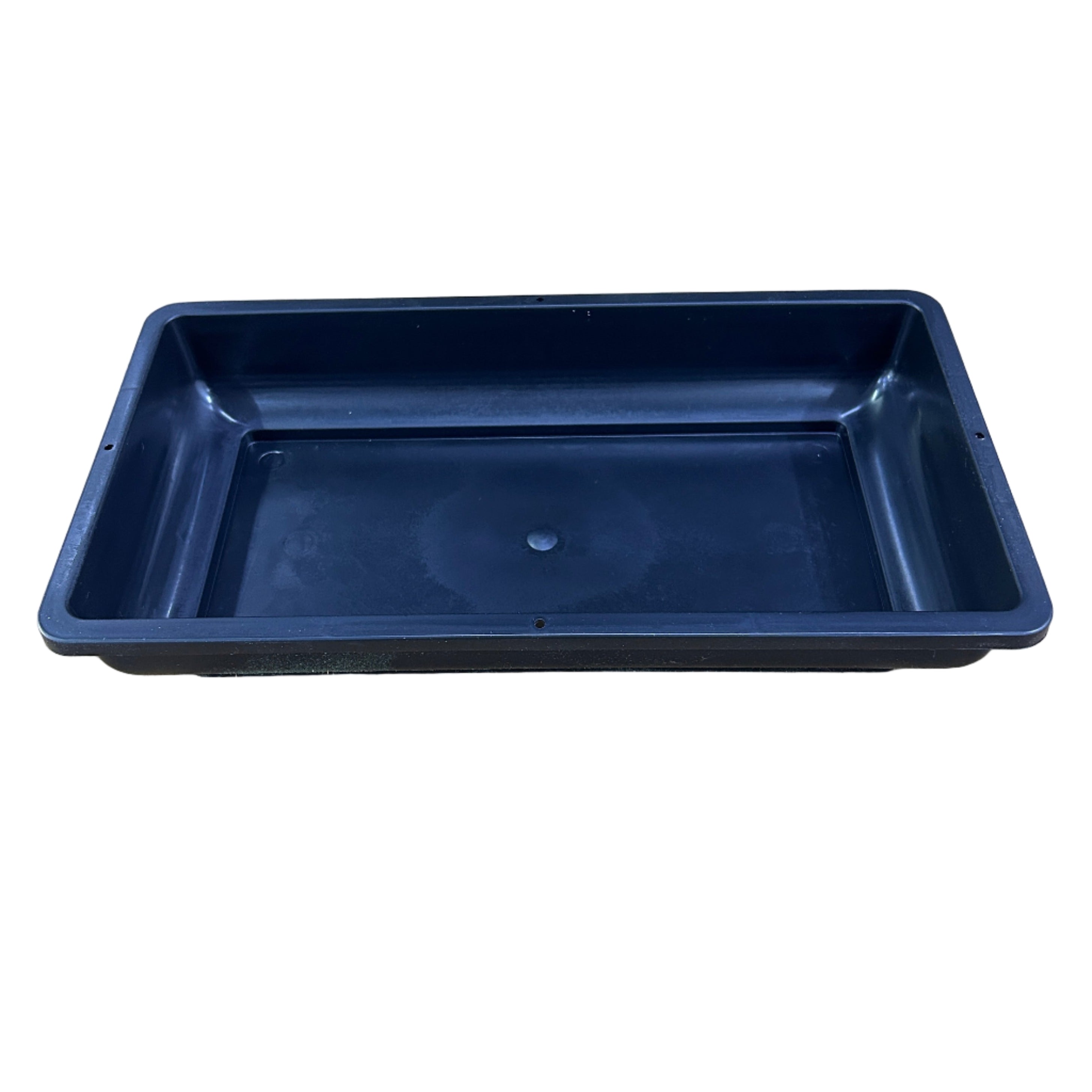 floral plastic tray on a concrete surface