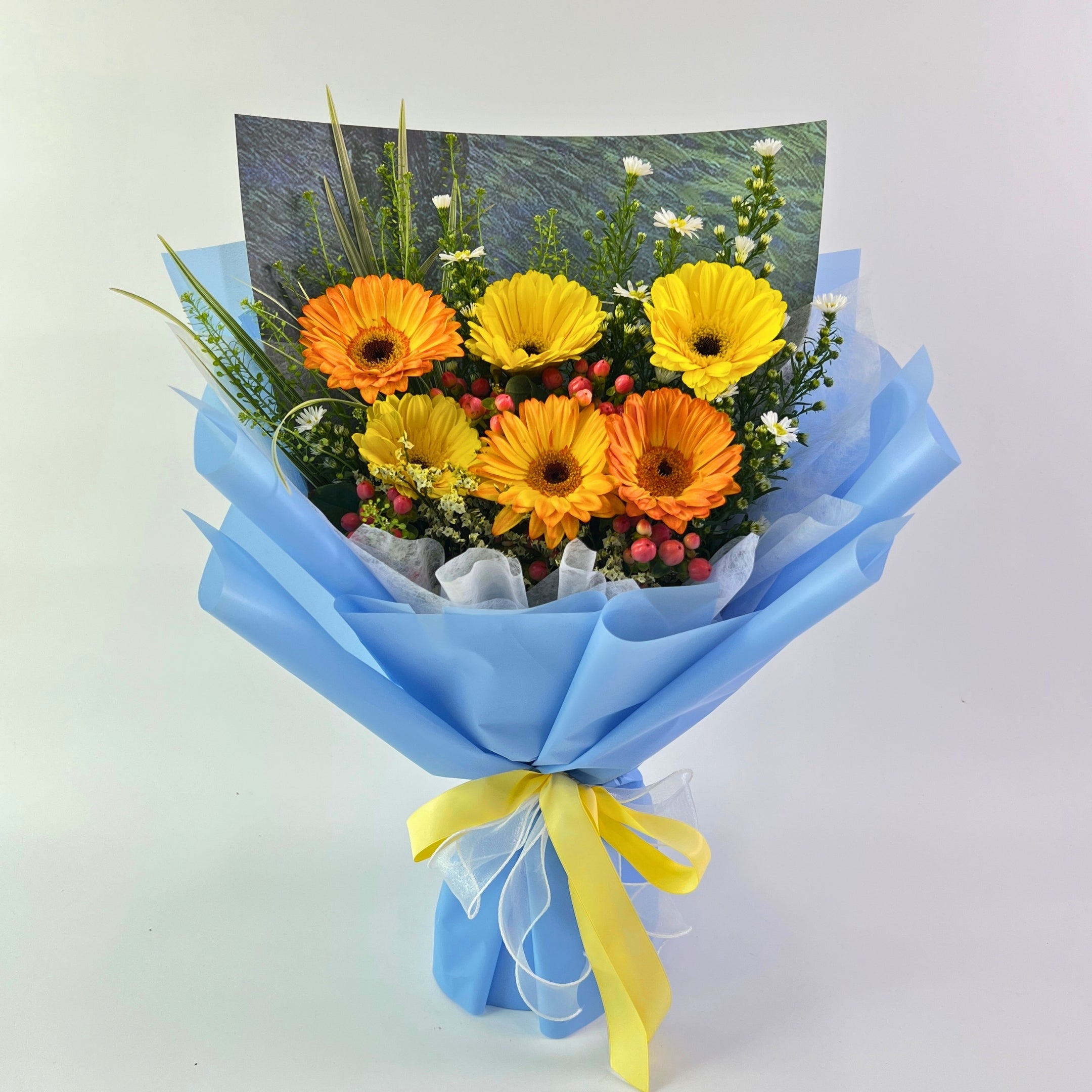 Avenir Orange Gerbera Graduation Bouquet - Century Flower