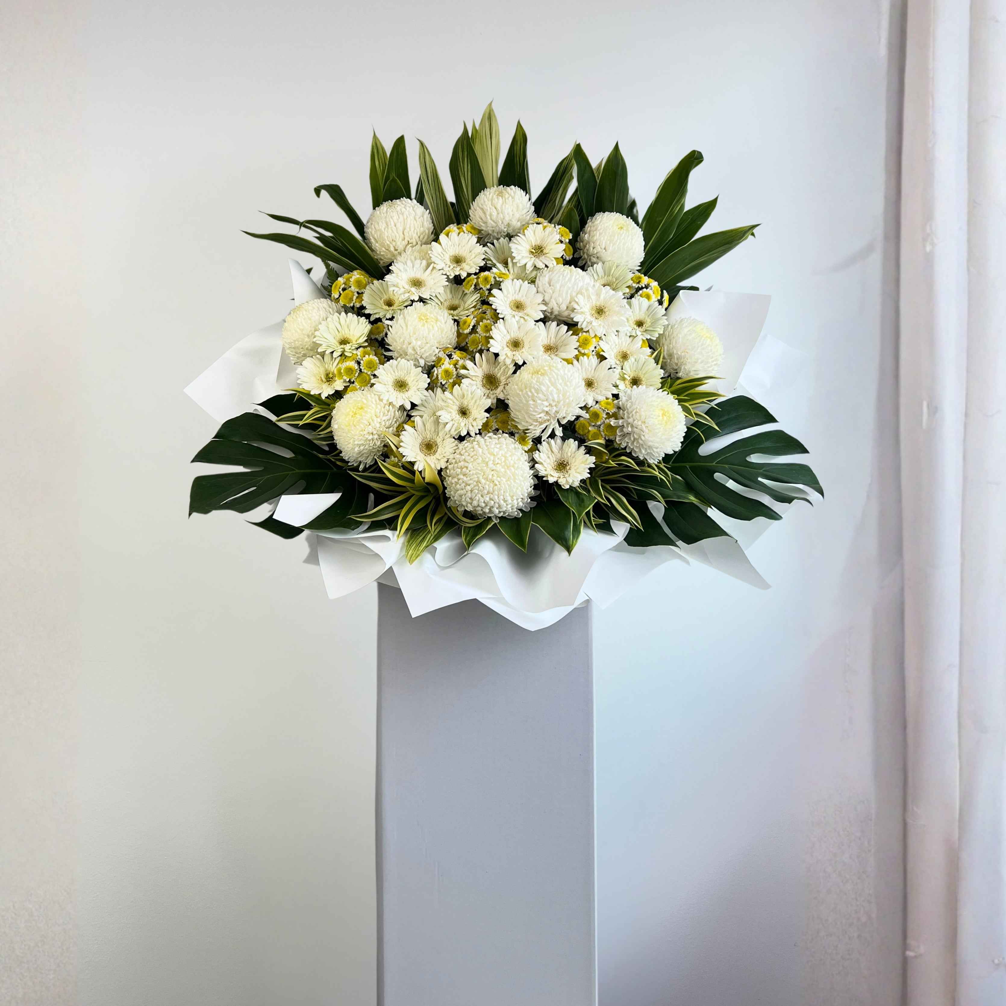 Iris Condolence Flower Stand