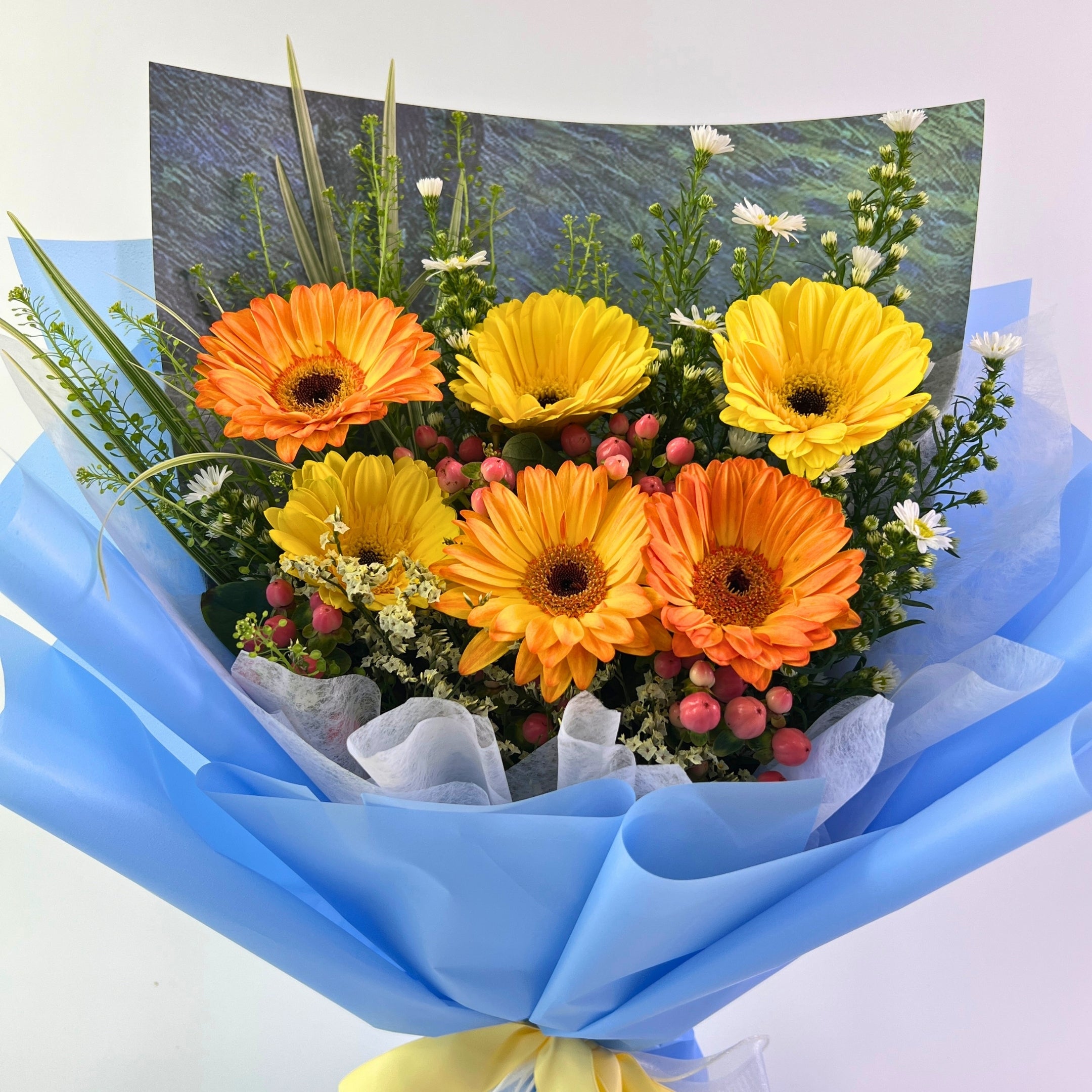 Avenir Orange Gerbera Graduation Bouquet - Century Flower