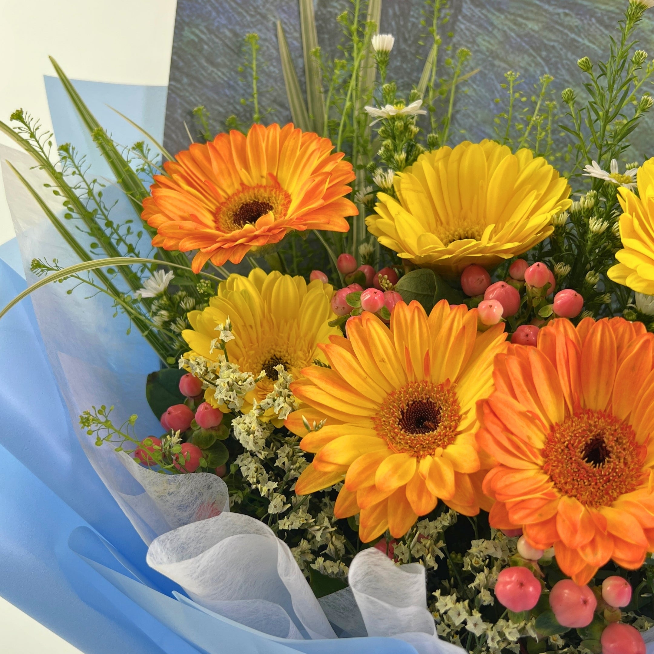 Avenir Orange Gerbera Graduation Bouquet - Century Flower
