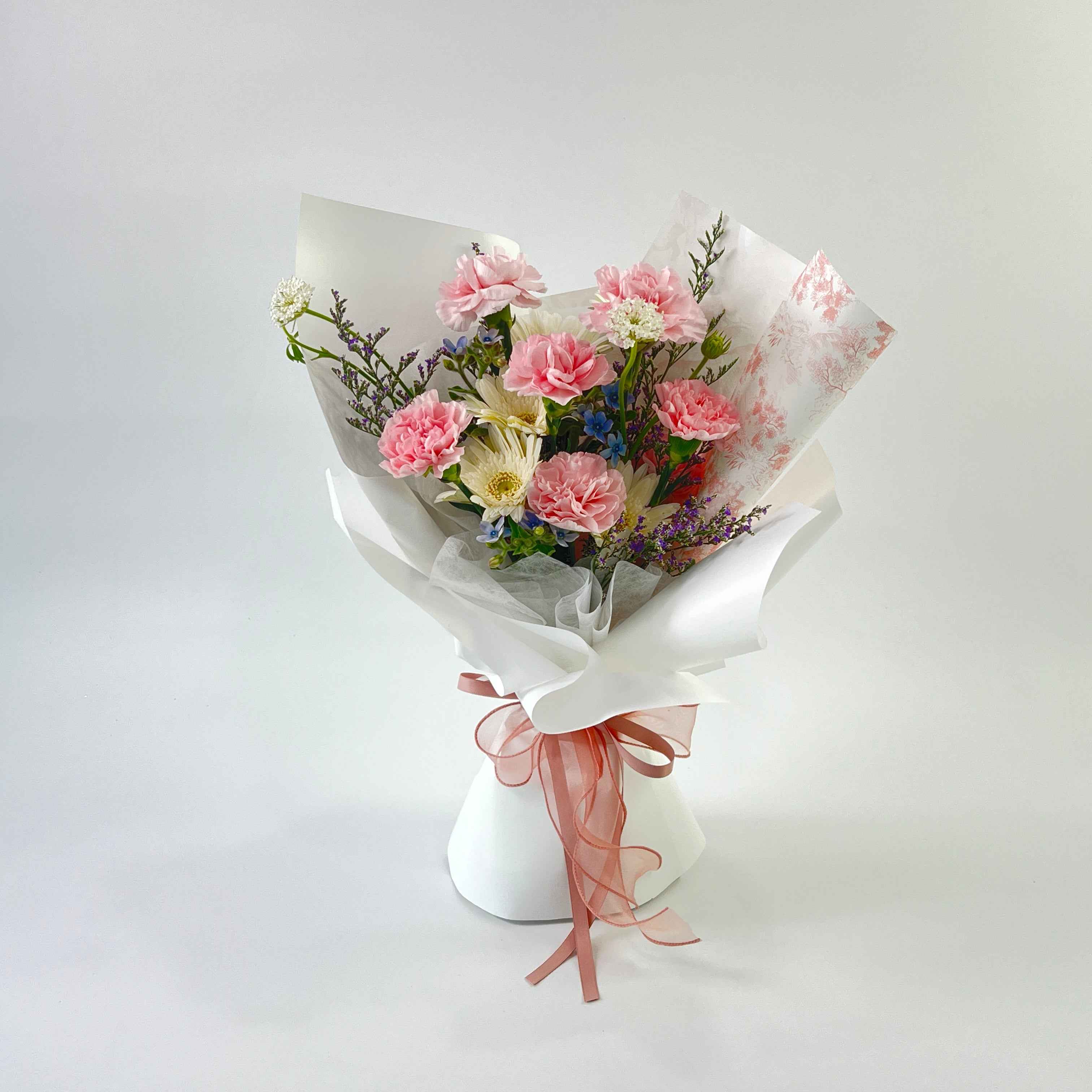 Ariel Pink Carnation Bouquet