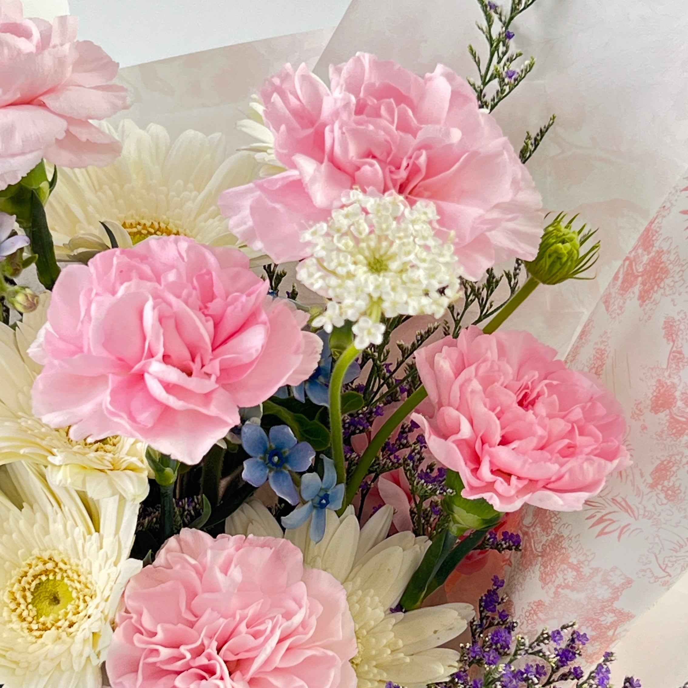 Ariel Pink Carnation Bouquet