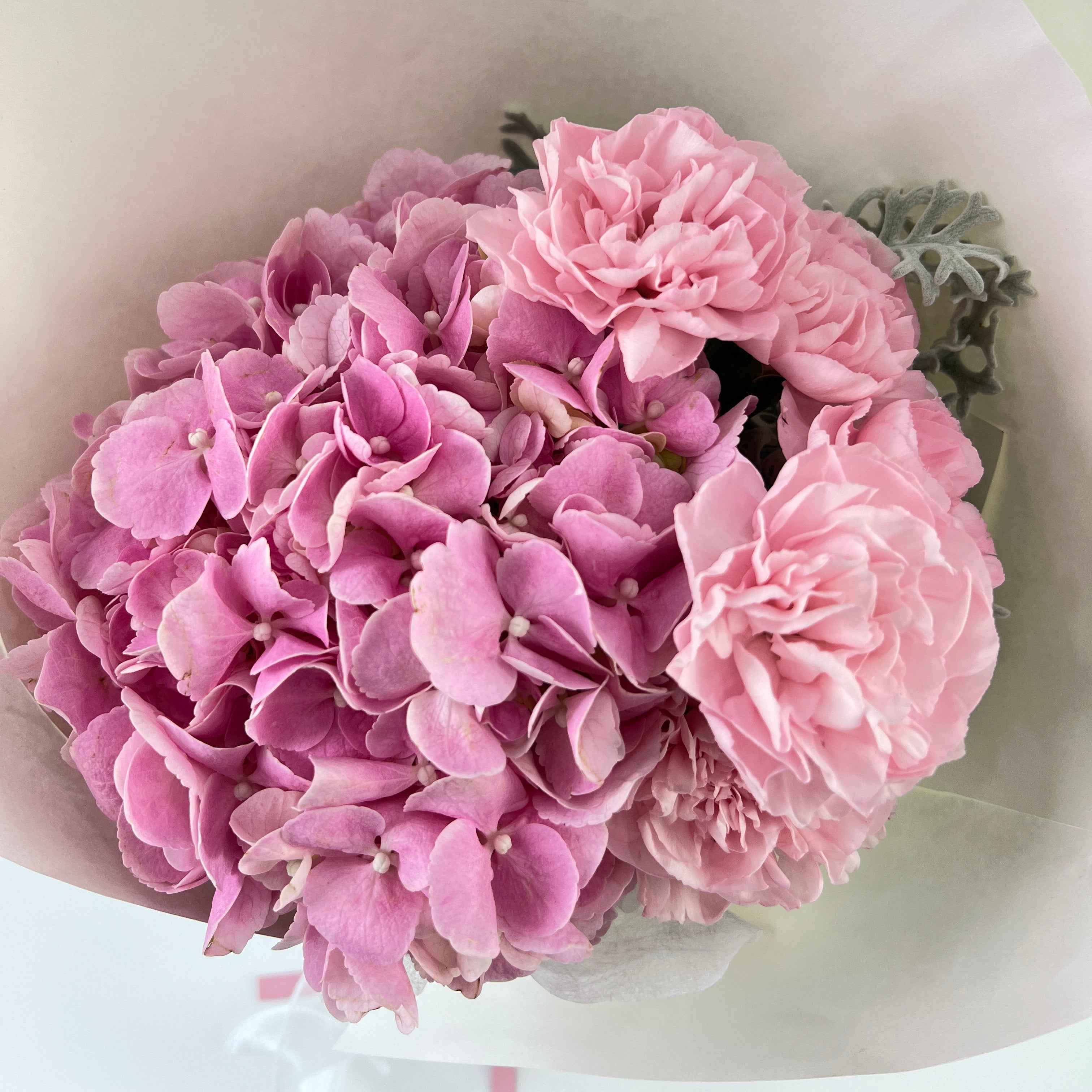 Roselle Pink Hydrangea Bouquet