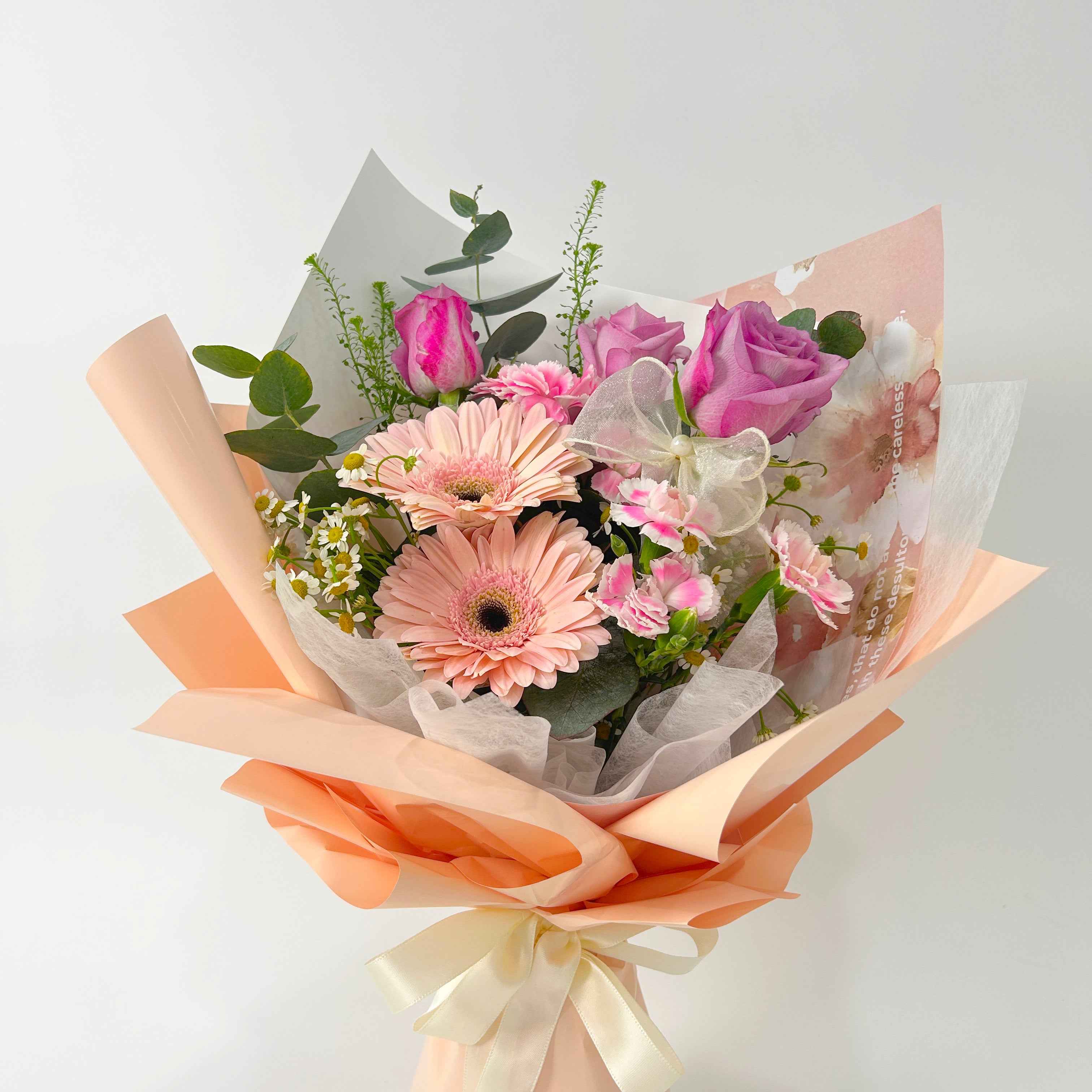 Sonnet Peach Gerbera Bouquet